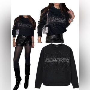 Embellished All Saints Oversized Etta sweatshirt